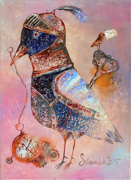 "Заводная птица" 2015г. 40х30. Холст. масло
"Clockwork Bird" 2015. 40x30cm. Oil on canvas.
http://www.silivonchik.ru