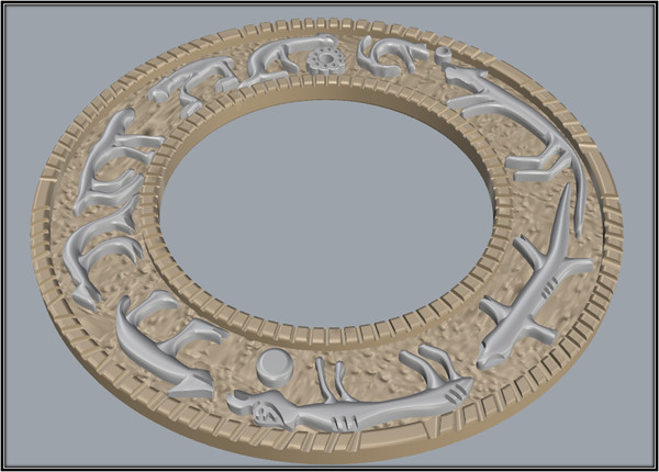 Сторожевское кольцо - художественная миниатюра из бронзы, на которой запечатлен древний календарь, которым пользовались северные народы.