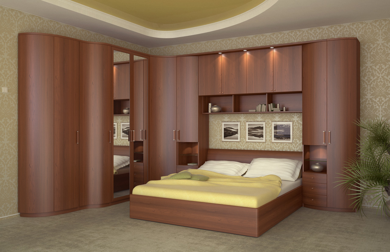 спальные гарнитуры с кроватью 1800