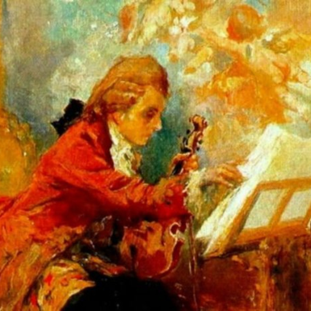 Музыка моцарта скрипка. Моцарт картина. Моцарт фото.