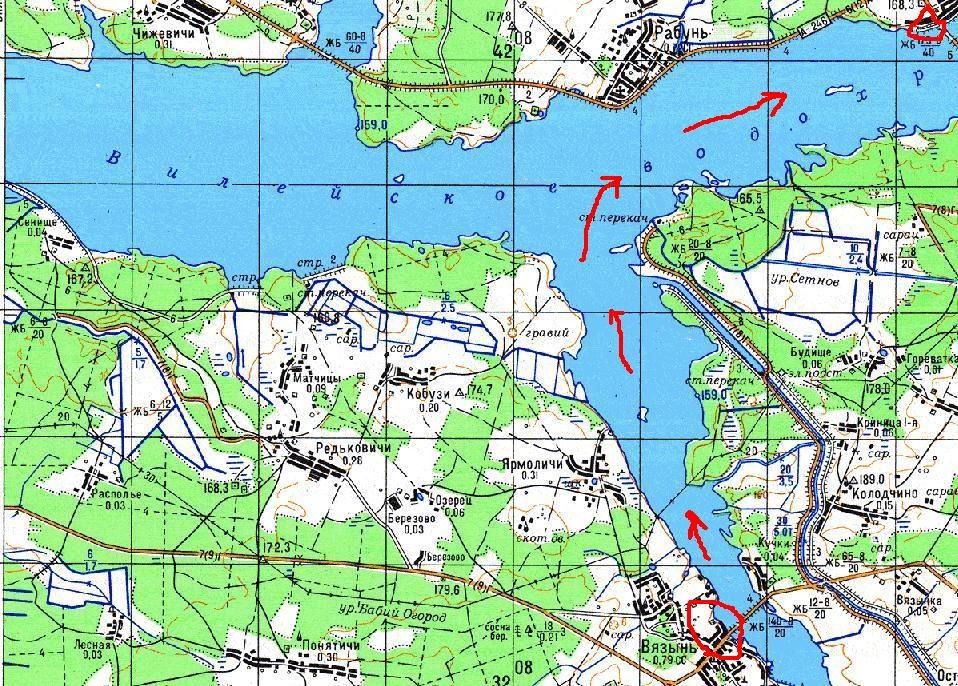 Карта вилейского района подробная